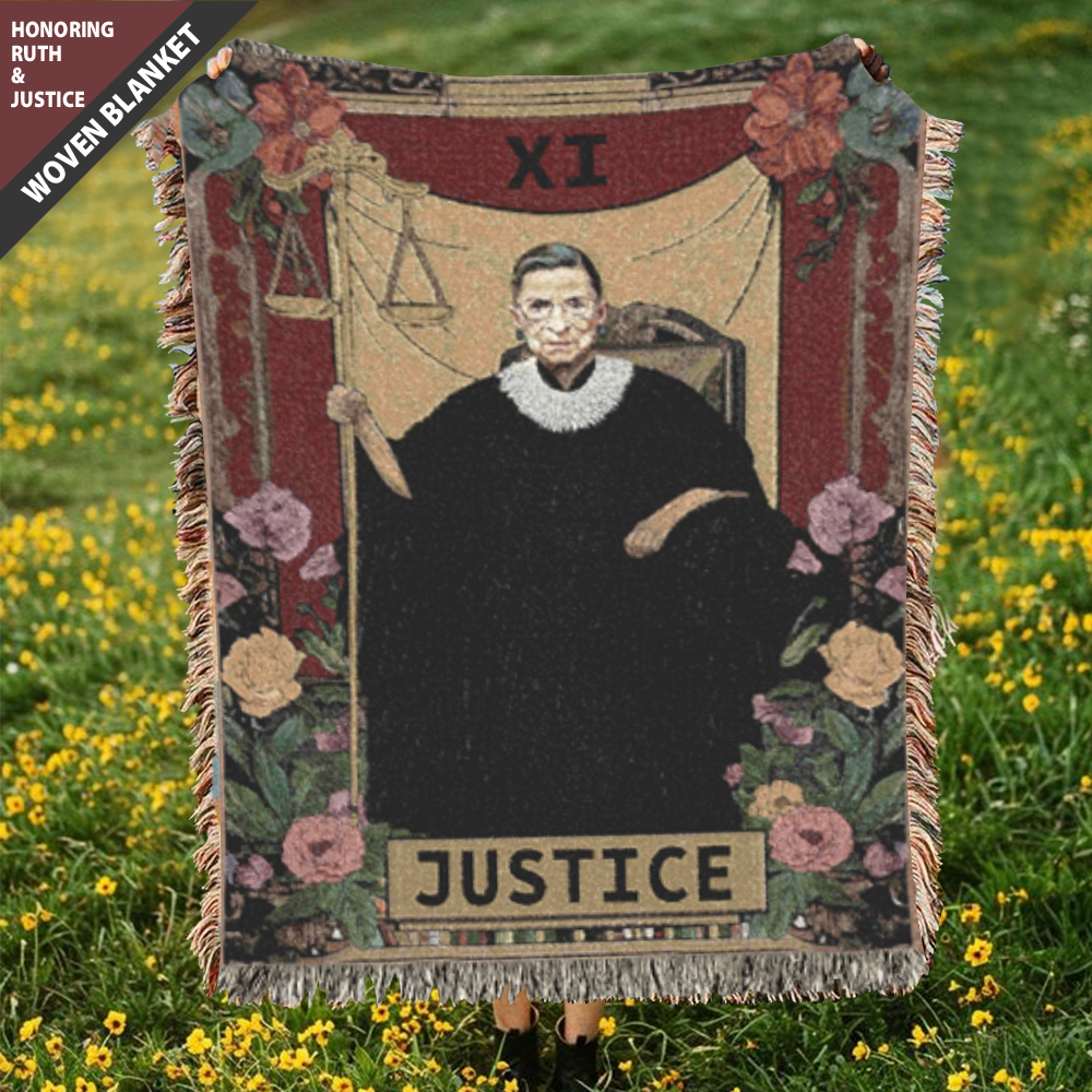 RBG Justice Woven Blanket