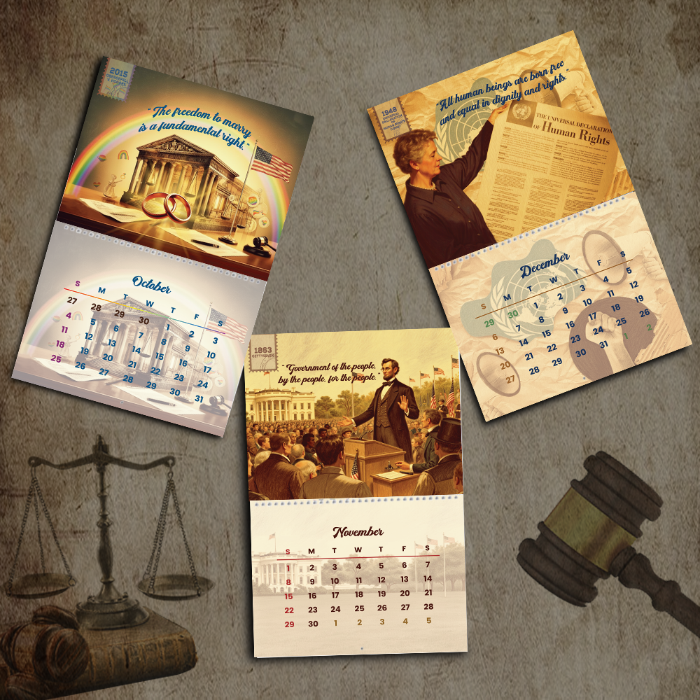 Voices Of Freedom 2026 Wall Calendar