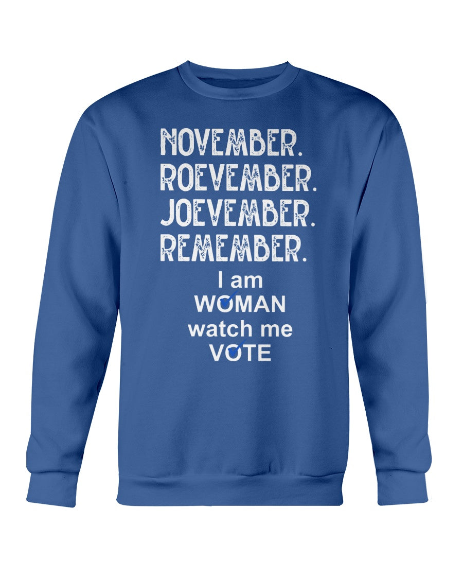 November Roevember Joevember Remember Gildan Crewneck Sweatshirt