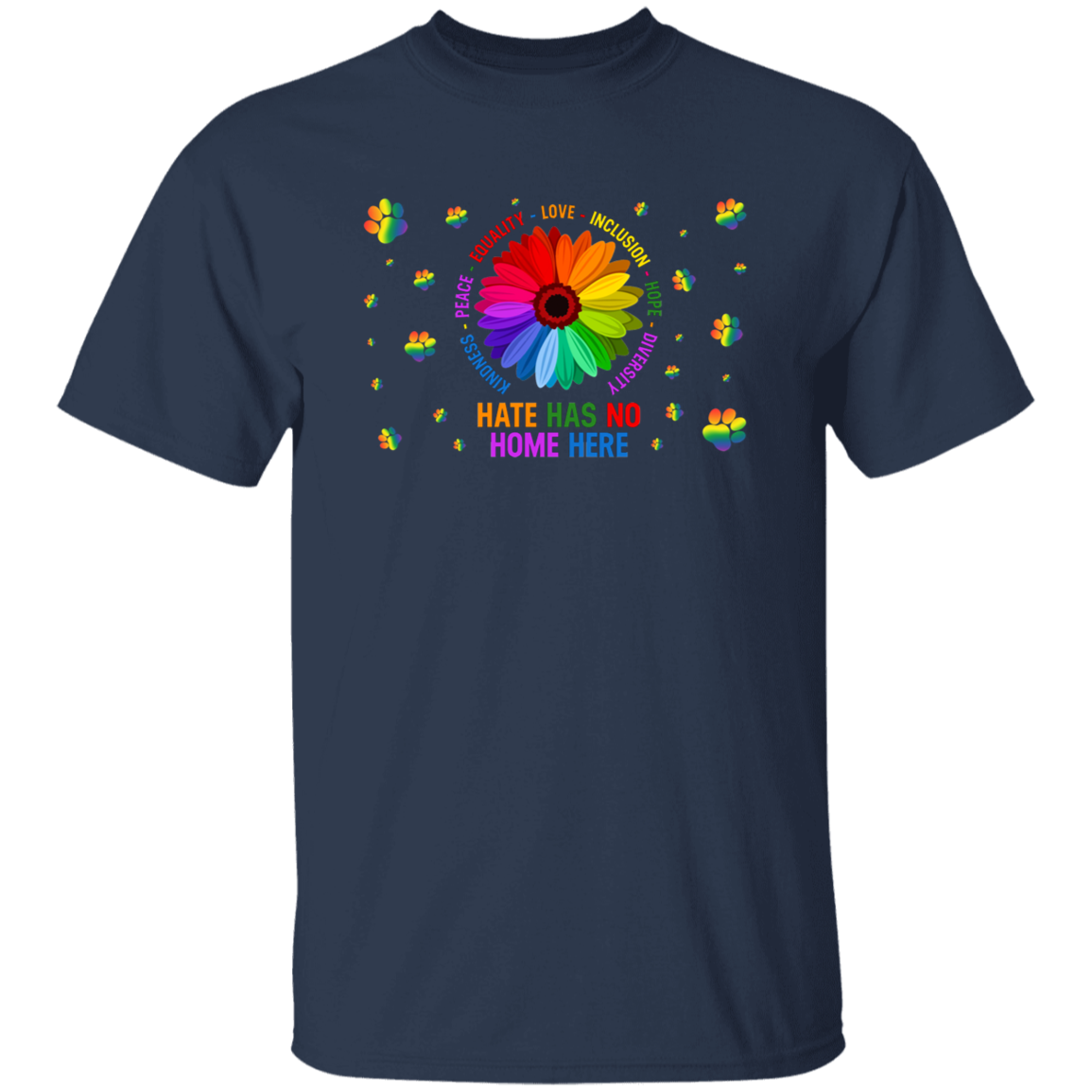 Kindness peace equality love inclusion hope dog shirt