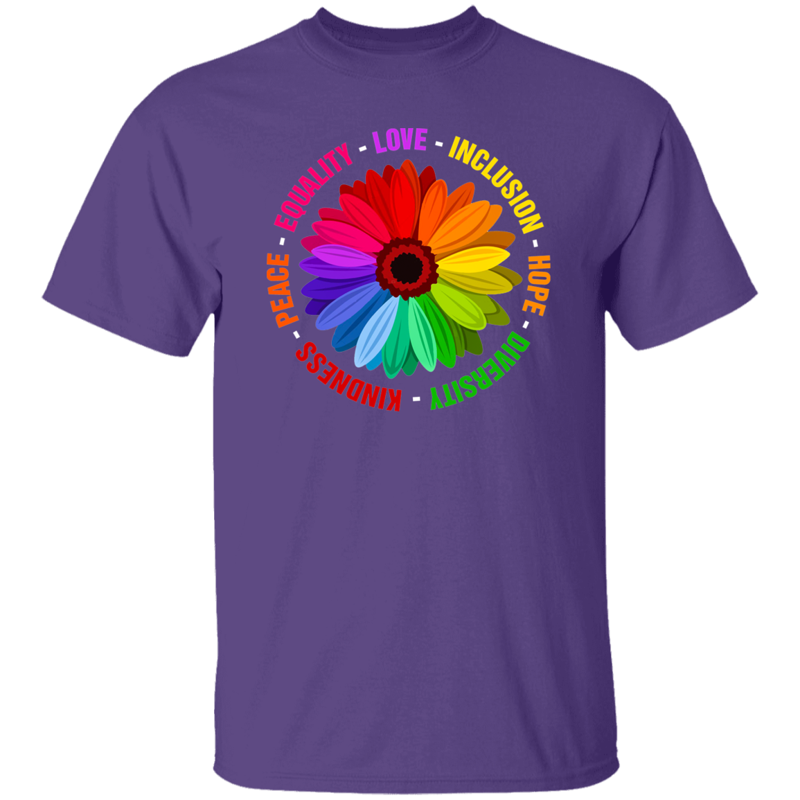 Kindness Peace Equality Love Inclusion Hope Diversity Shirt