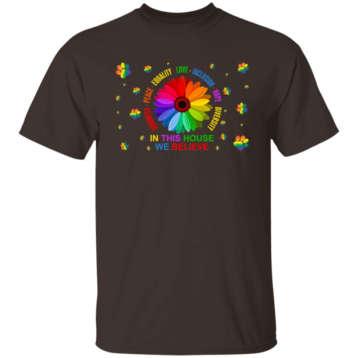 In this house we believe dog shirt