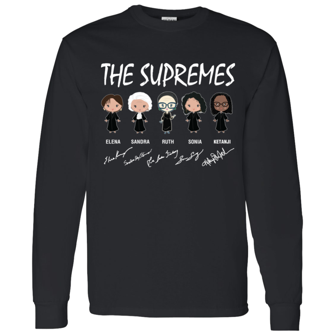 The Supremes Ketanji Brown Jackson RBG Sotomayor Chibi Signature