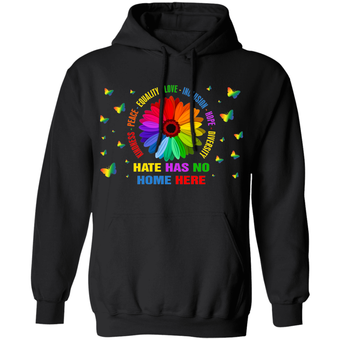 Hate has no home here Pullover Hoodie