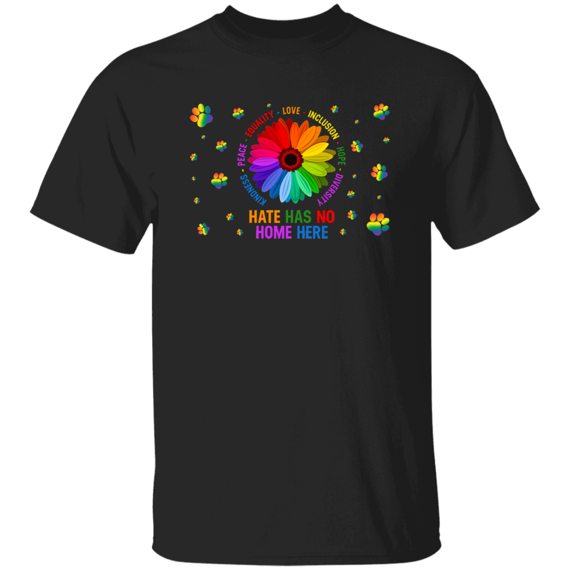 Kindness peace equality love inclusion hope dog shirt