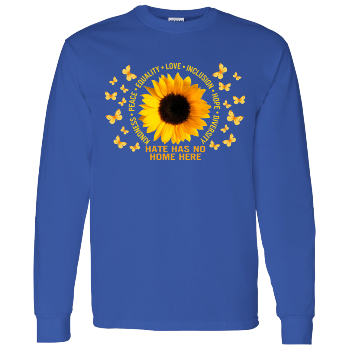 Kindness peace equality love inclusion hope diversity sunflower shirt