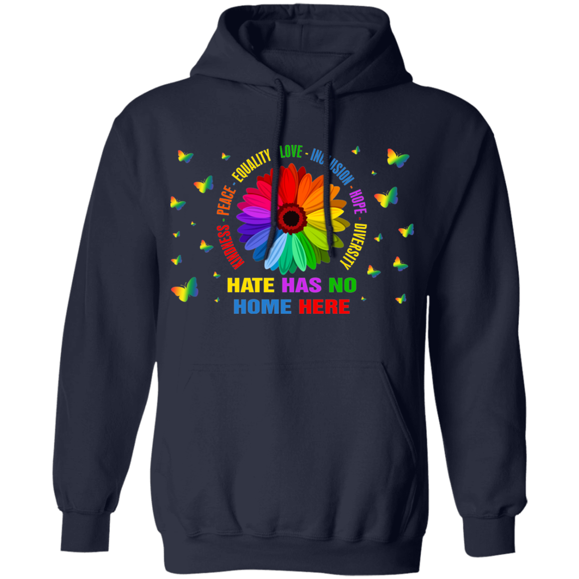 Hate has no home here Pullover Hoodie