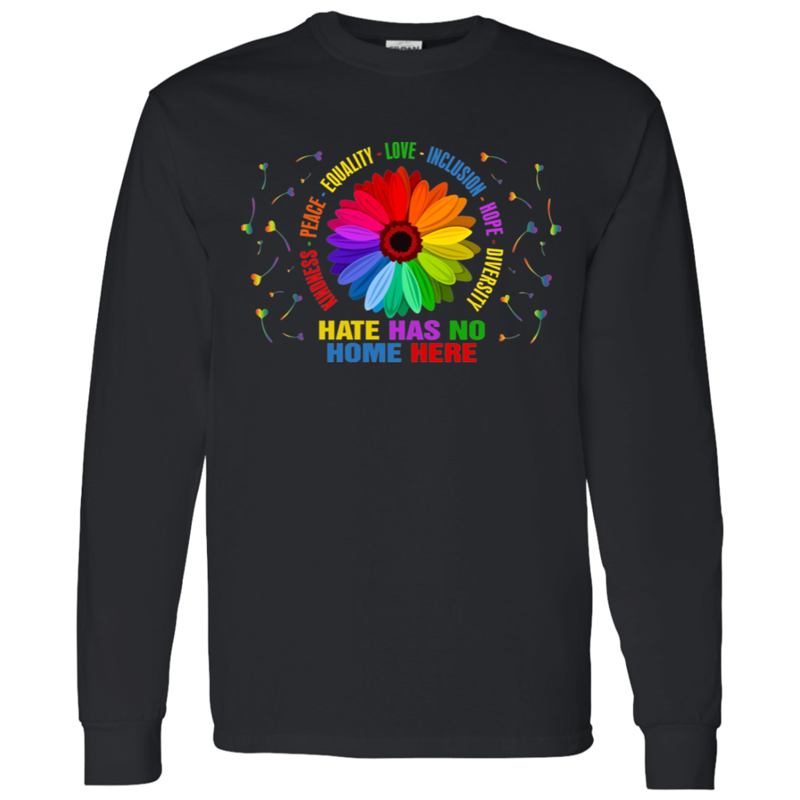 Kindness peace equality love heart shirt