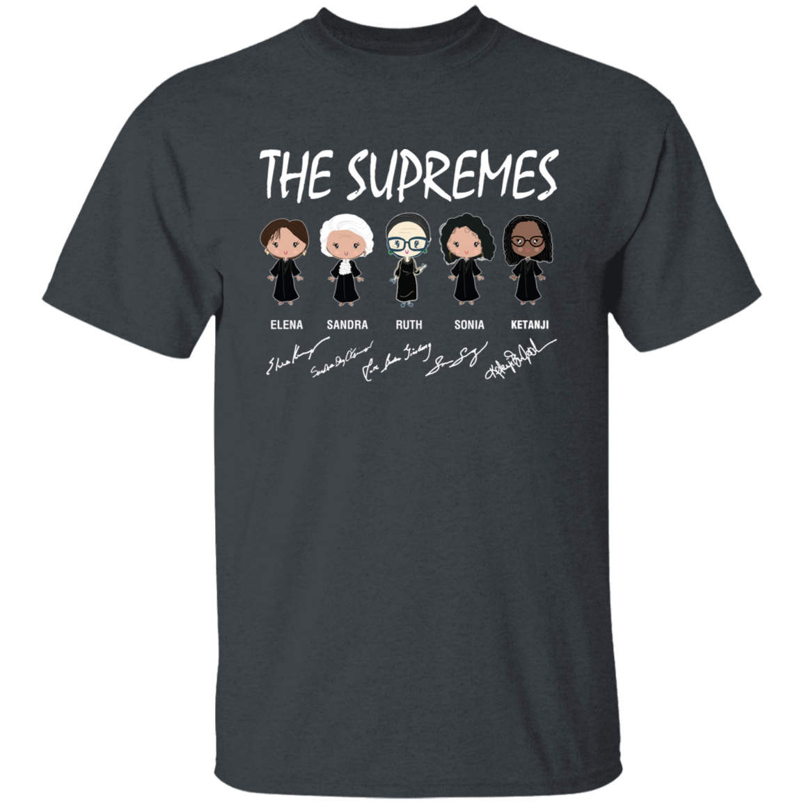 The Supremes Ketanji Brown Jackson RBG Sotomayor Chibi Signature Shirt