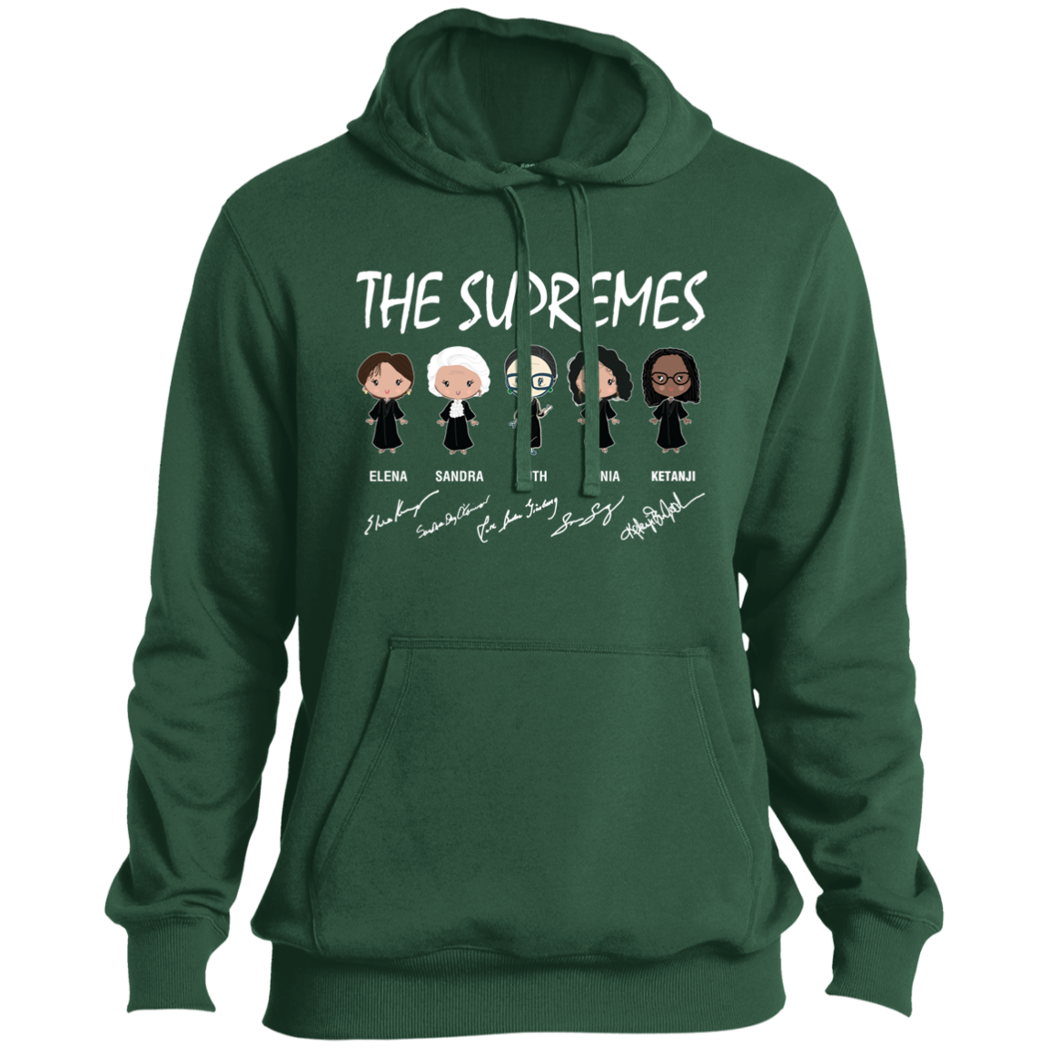 The Supremes Ketanji Brown Jackson RBG Sotomayor Chibi Signature ST254 Pullover Hoodie