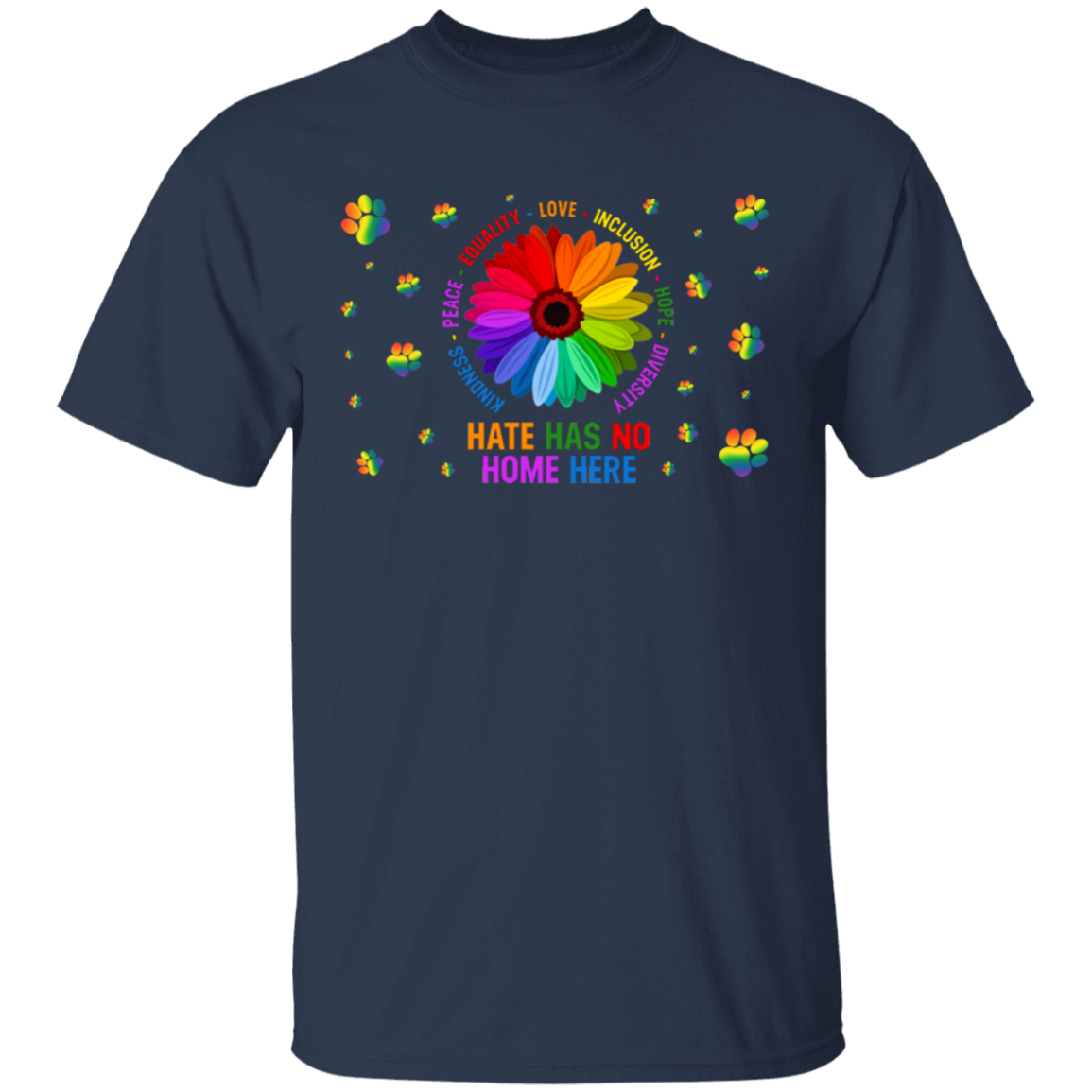 Kindness peace equality love inclusion hope diversity dog shirt