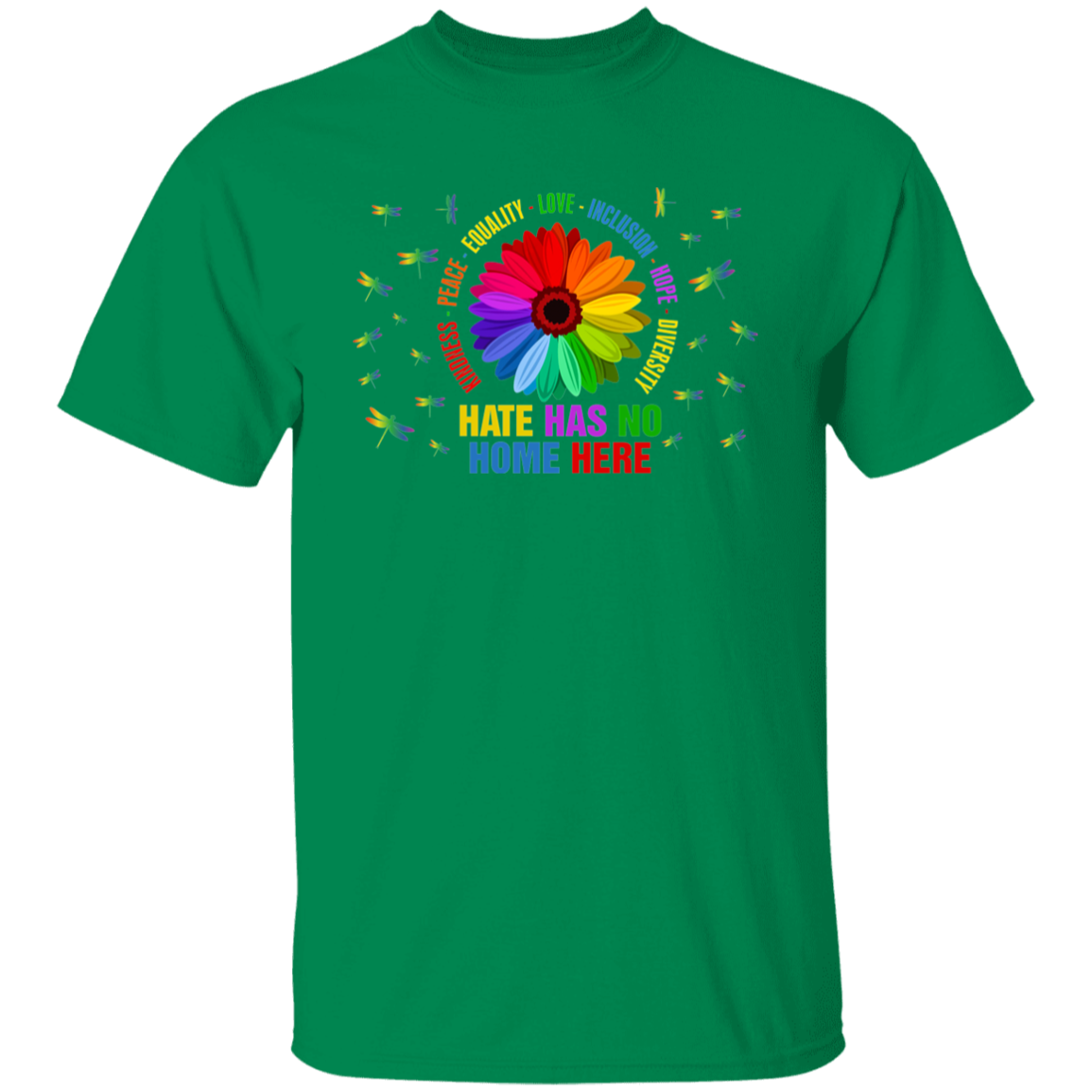 Hate has no home here dragonfly shirt