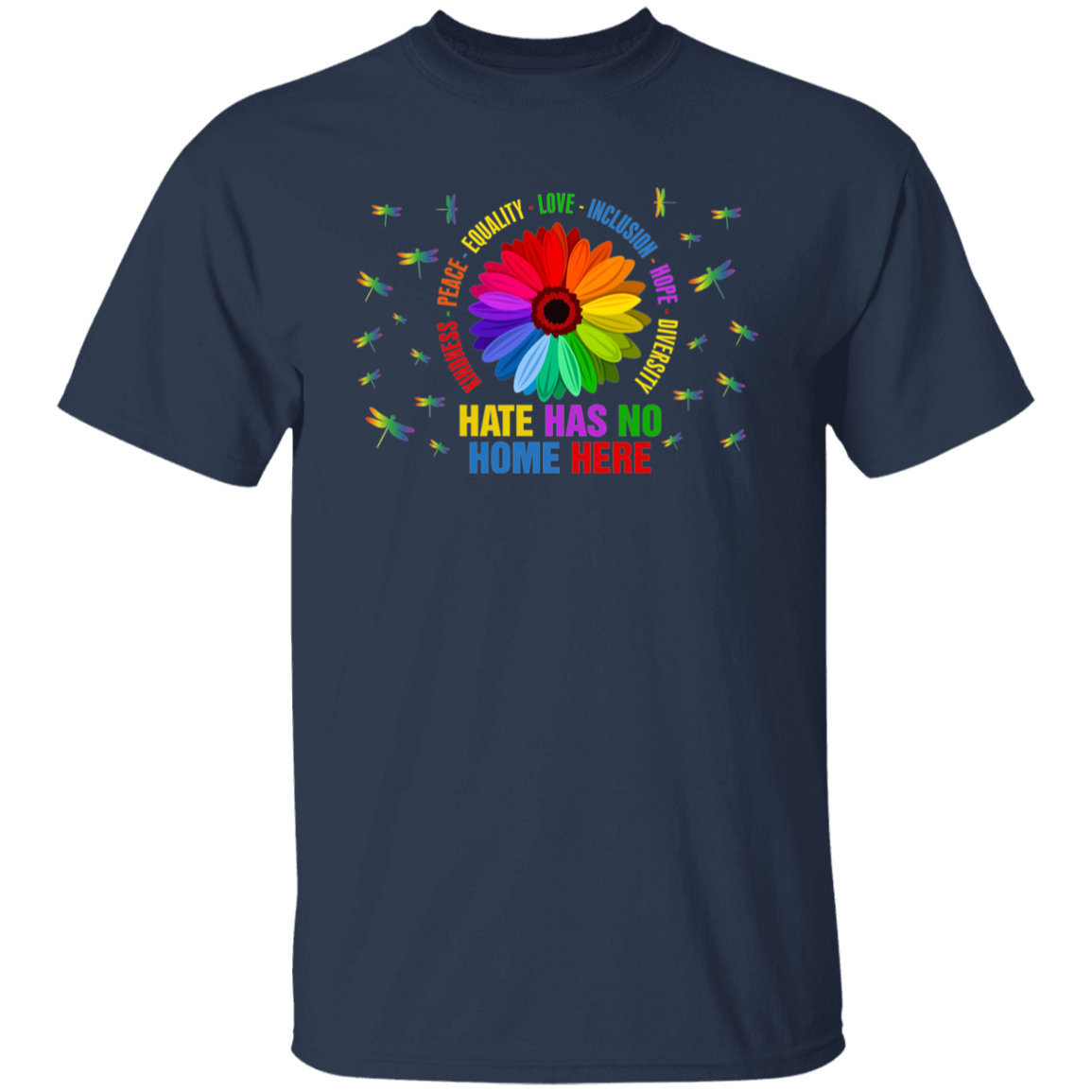 Hate has no home here dragonfly shirt