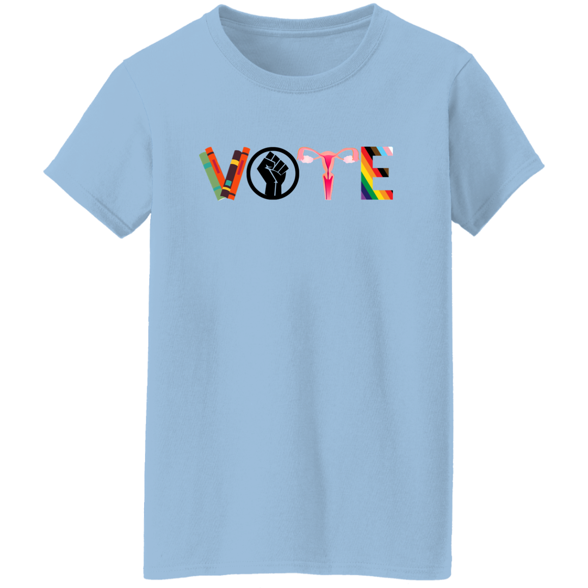 VOTE T-Shirt | Banned Books Tee, Reproductive Rights Tee, BLM T-Shirt, LGBTQ Progress tee, Political Activism T-Shirt, Roe v Wade Shirt