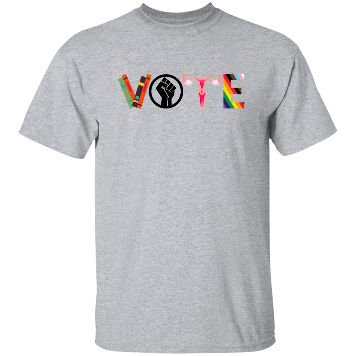 VOTE T-Shirt | Banned Books Tee, Reproductive Rights Tee, BLM T-Shirt, LGBTQ Progress tee, Political Activism T-Shirt, Roe v Wade Shirt