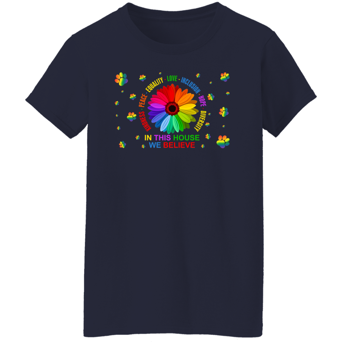 In this house we believe dog shirt