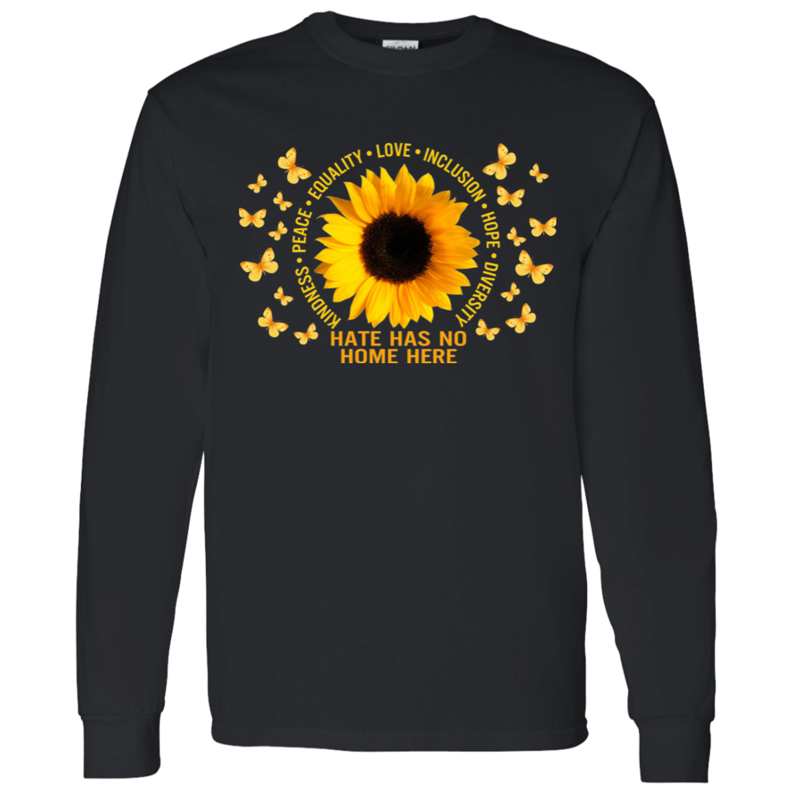 Kindness peace equality love inclusion hope diversity sunflower shirt