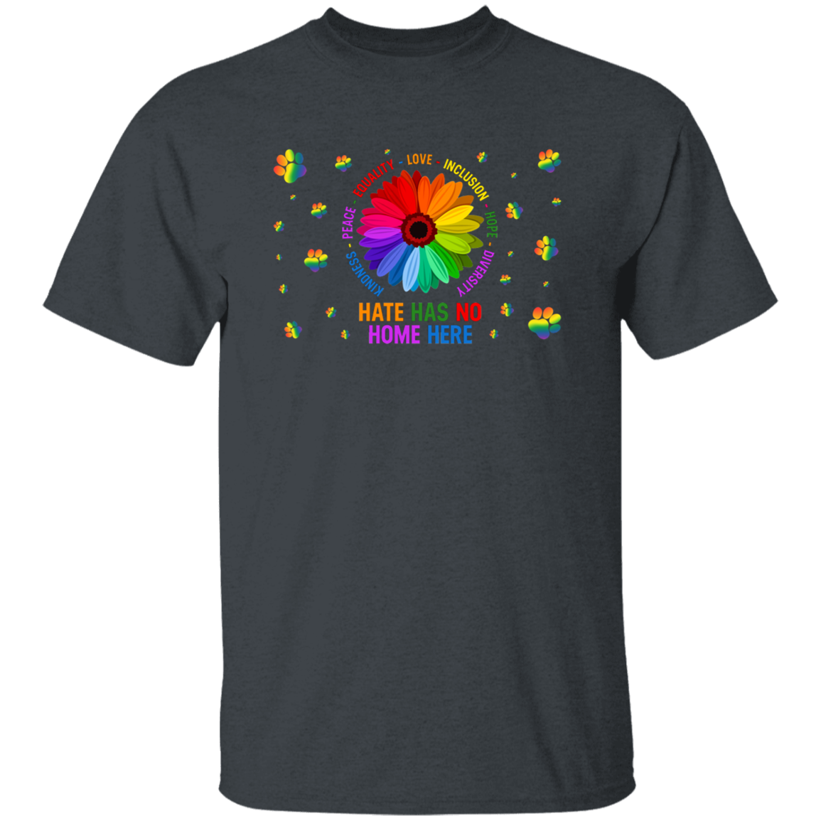 Kindness peace equality love inclusion hope dog shirt