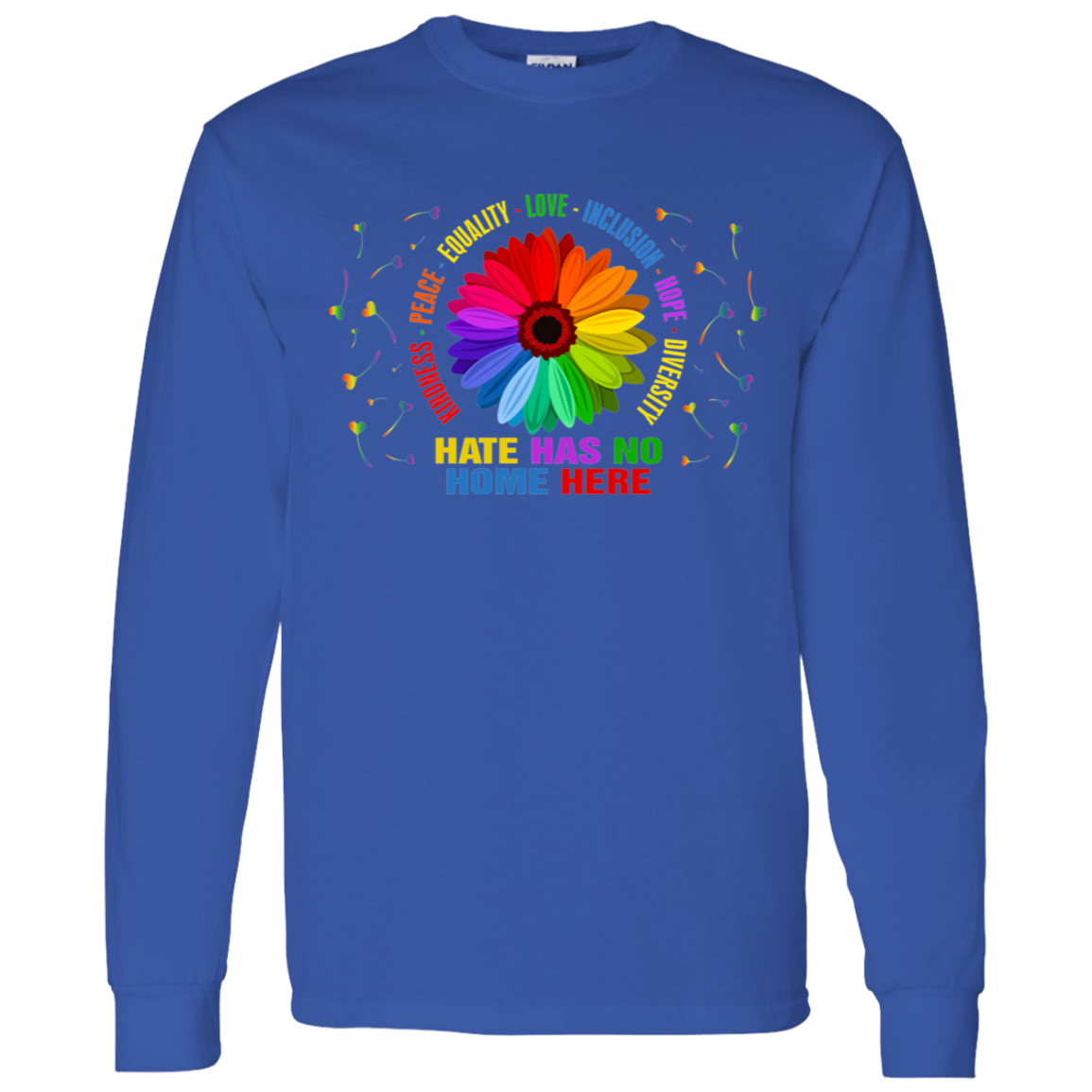 Kindness peace equality love heart shirt