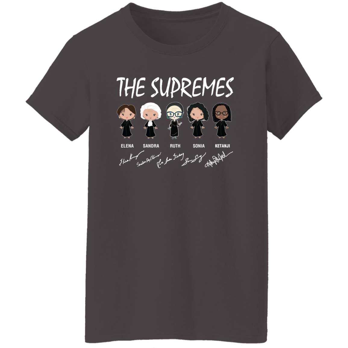 The Supremes Ketanji Brown Jackson RBG Sotomayor Chibi Signature Shirt