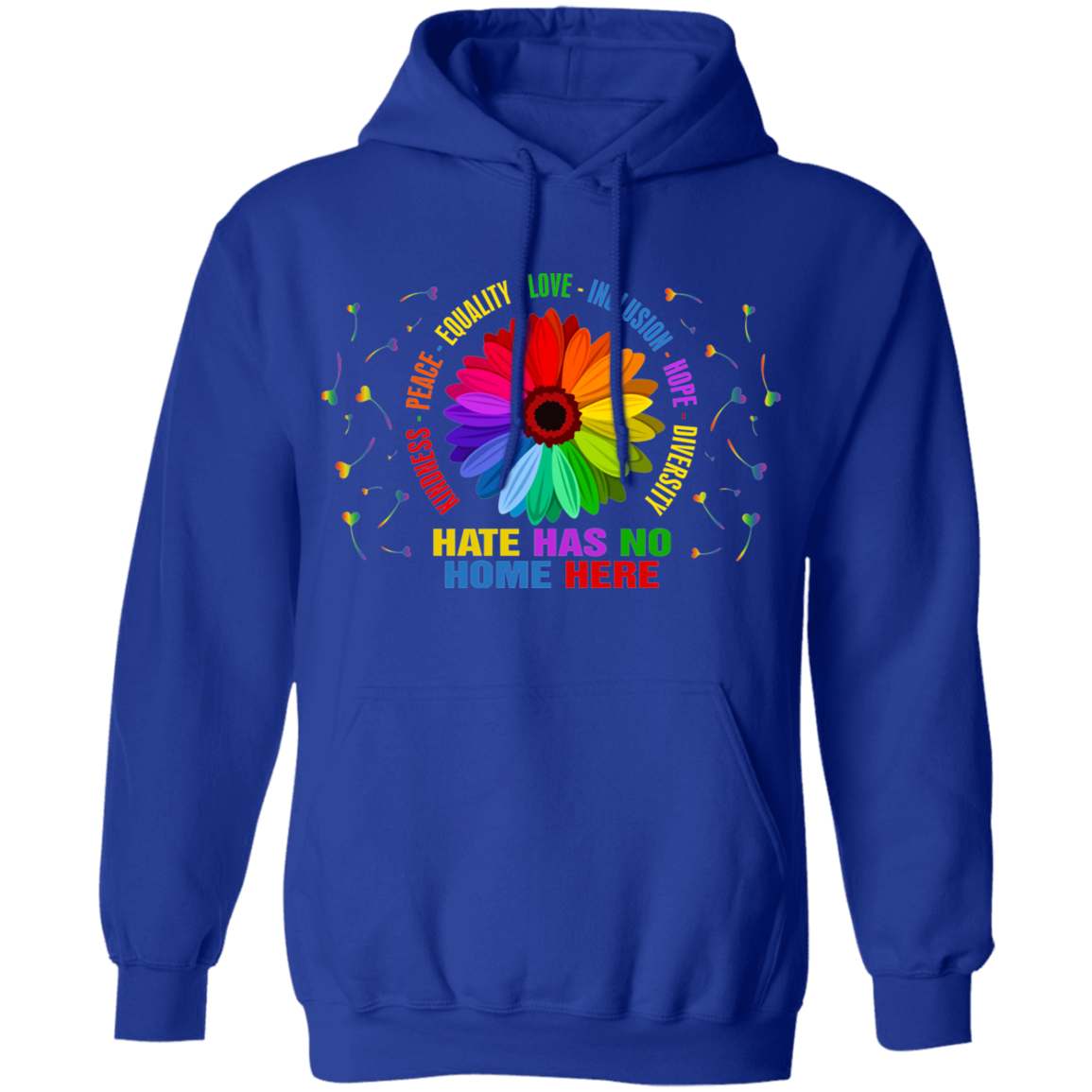 Hate has no home here heart Pullover Hoodie