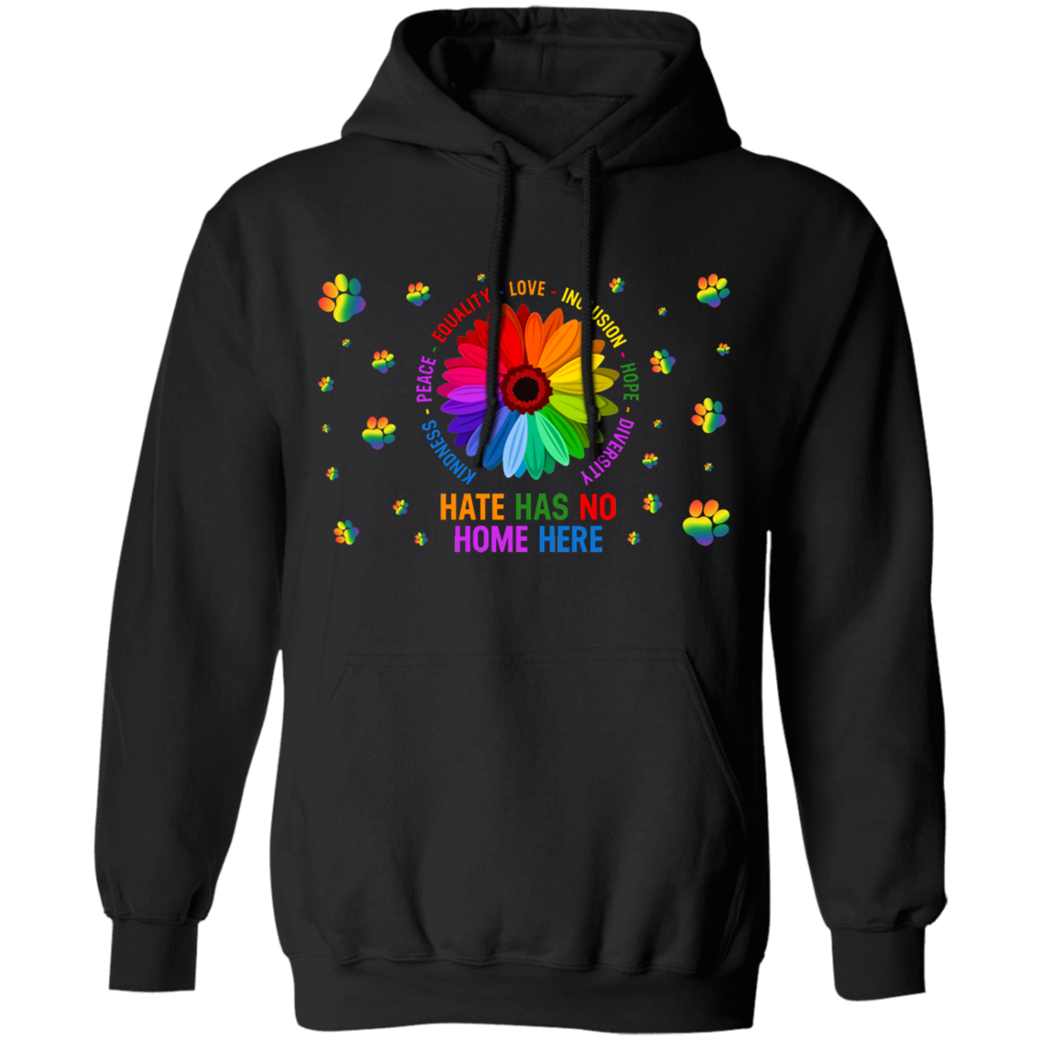 Hate has no home here dog pullover hoodie