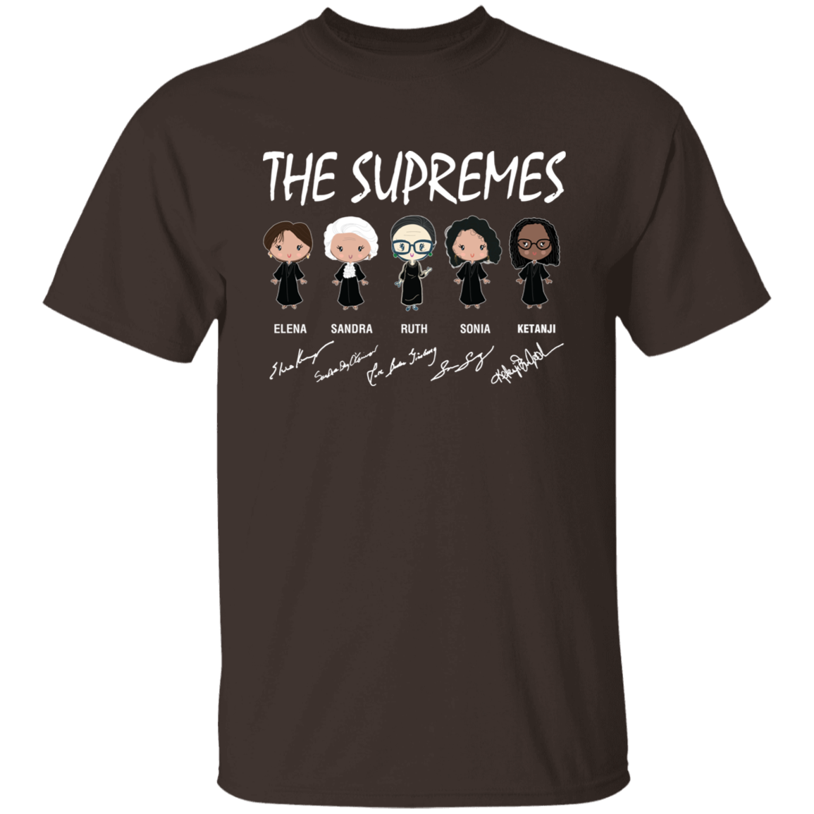 The Supremes Ketanji Brown Jackson RBG Sotomayor Chibi Signature Shirt