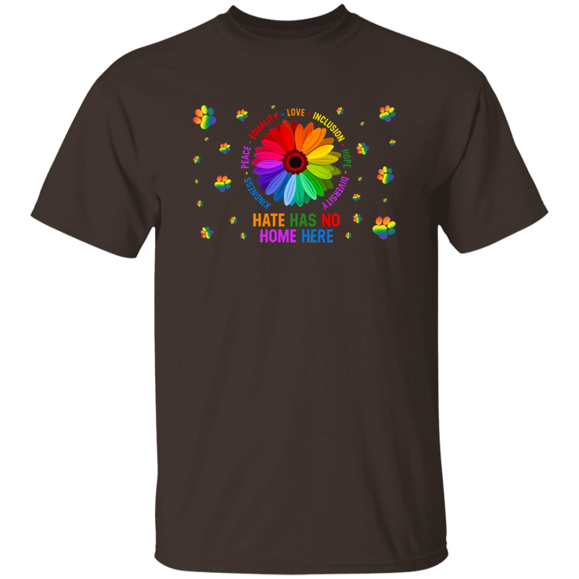 Kindness peace equality love inclusion hope dog shirt