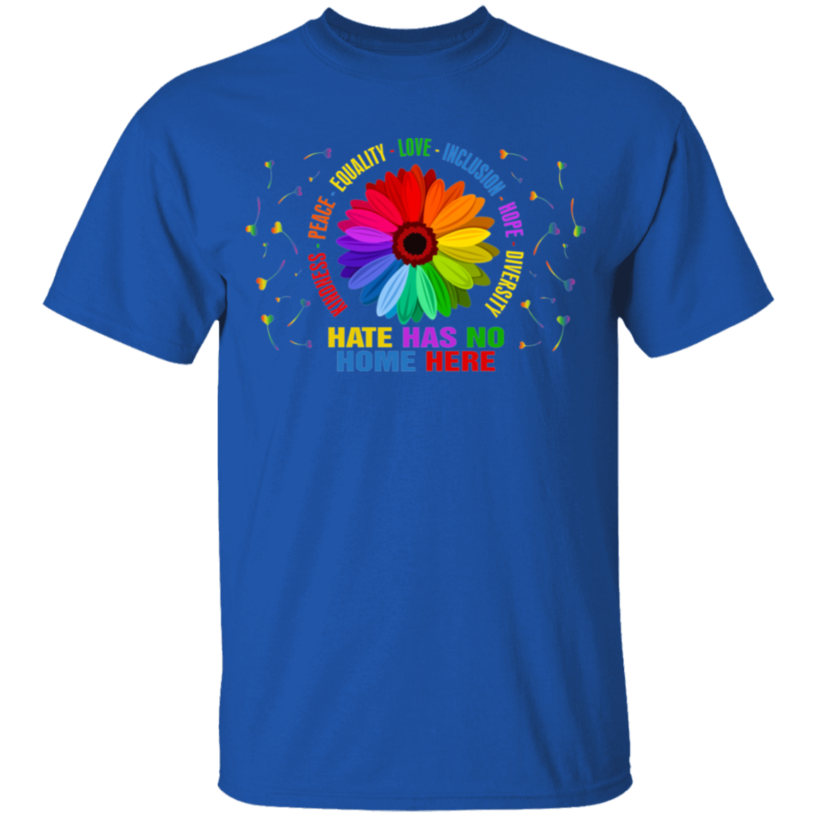 Kindness peace equality love inclusion hope diversity heart shirt