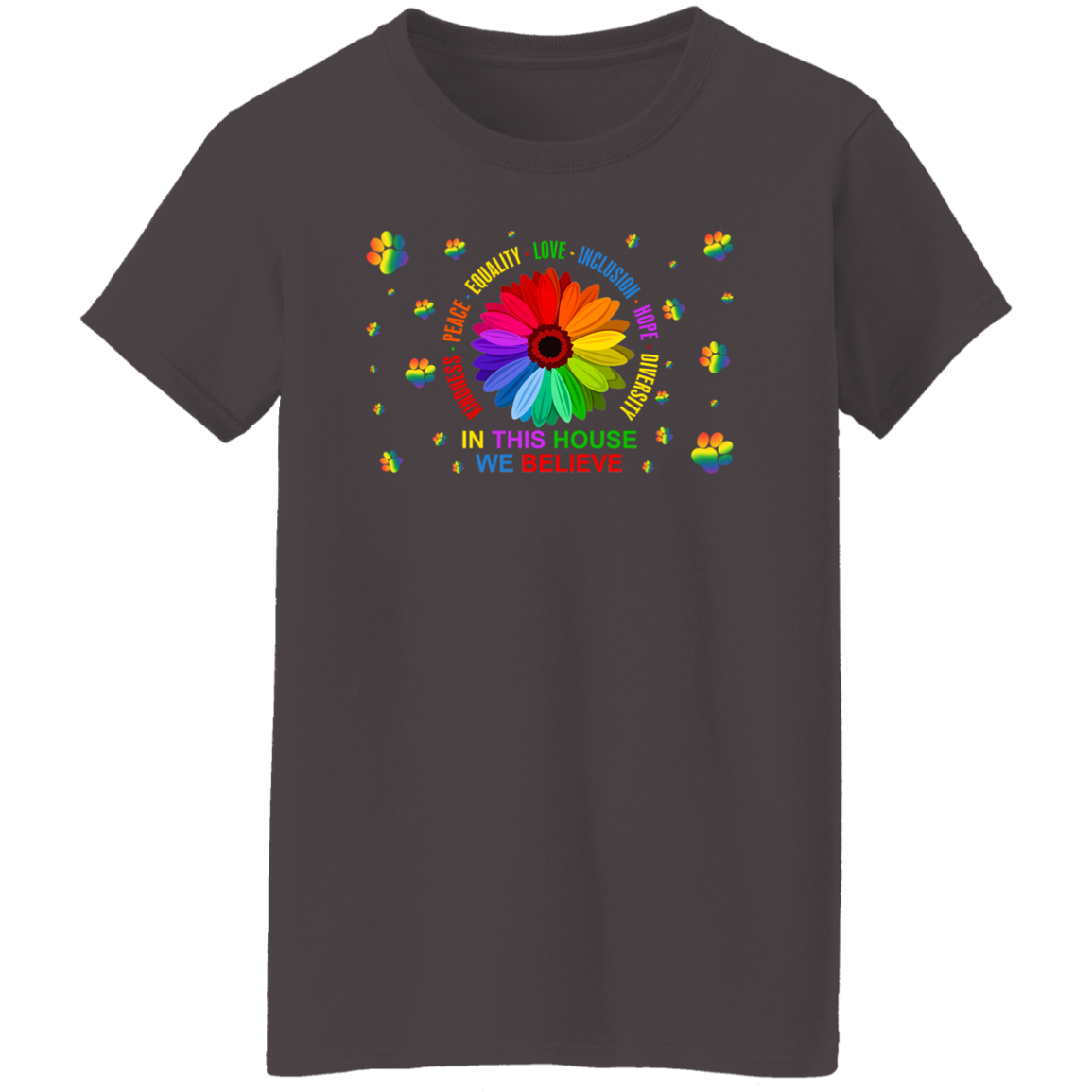 In this house we believe dog shirt