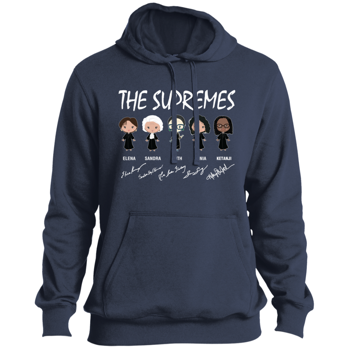 The Supremes Ketanji Brown Jackson RBG Sotomayor Chibi Signature ST254 Pullover Hoodie