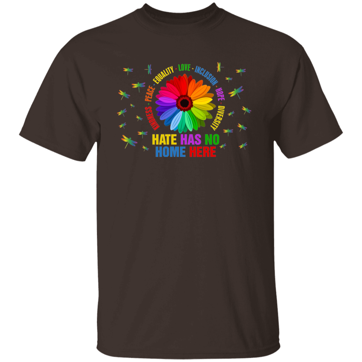 Hate has no home here dragonfly shirt