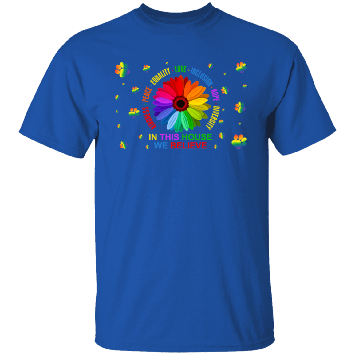 In this house we believe dog shirt